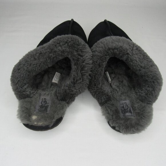 Ugg Black SCUFFETTE II Shearling Slippers Women's 9 - Picture 4 of 8